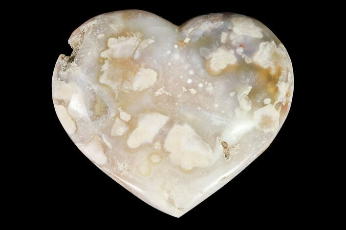 Polished Flower Heart - Madagascar #121768